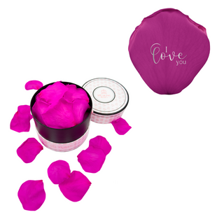 I love you  - Spec Pink Paper Box (100 Preserved Petals)