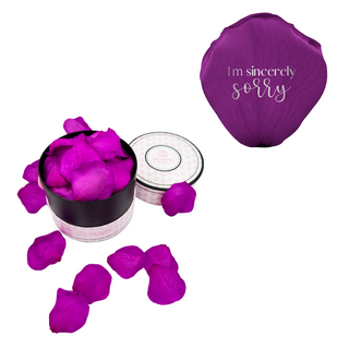 I´m sincerely sorry  - Spec Pink Paper Box (100 Preserved Petals)