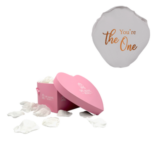 You're the One - Heart Paper Box (100 Preserved Petals) Speaking Roses
